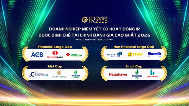 PSI ghi dấu ấn mới tại IR Awards 2026 PSI ghi dấu ấn mới tại IR Awards 2026