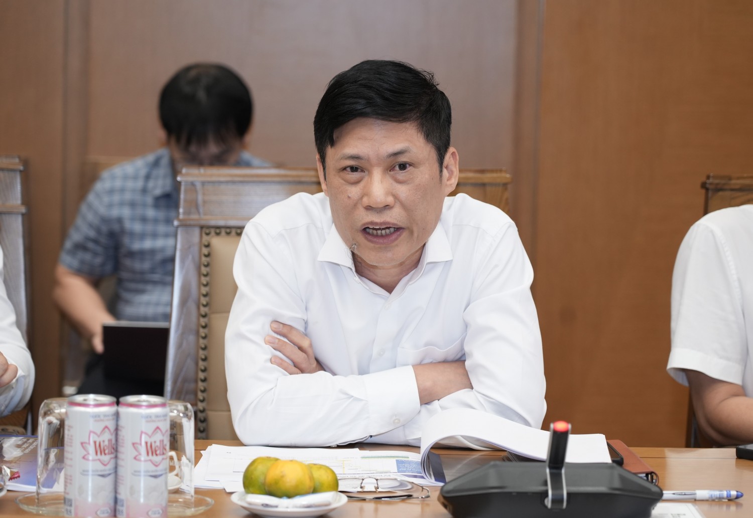 Ông Nguyễn Thành Hưởng – Trưởng Ban Quản trị rủi ro và Giám sát tuân thủ PETROVIETNAM phát biểu tại cuộc họp. Ông Nguyễn Thành Hưởng – Trưởng Ban Quản trị rủi ro và Giám sát tuân thủ PETROVIETNAM phát biểu tại cuộc họp.