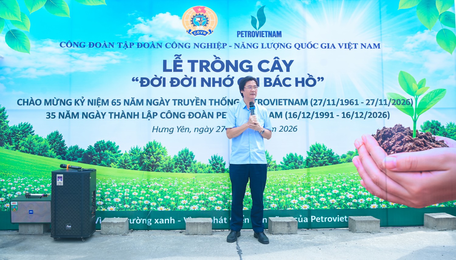 Vườn cây Công đoàn 2026: Góp phần tạo diện mạo xanh cho Nhà máy Nhiệt điện Thái Bình 2