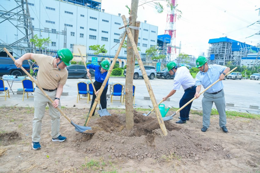 Vườn cây Công đoàn 2026: Góp phần tạo diện mạo xanh cho Nhà máy Nhiệt điện Thái Bình 2