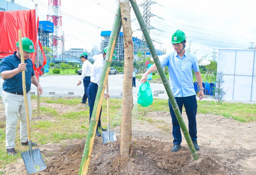 Vườn cây Công đoàn 2026: Góp phần tạo diện mạo xanh cho Nhà máy Nhiệt điện Thái Bình 2