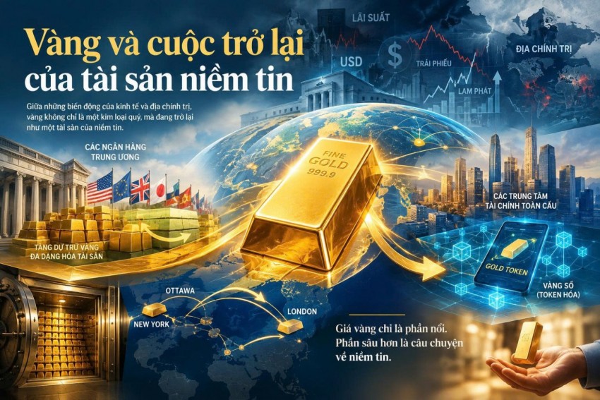 Vàng và cuộc trở lại của tài sản niềm tin