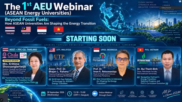 PVU tham gia Hội thảo trực tuyến các trường đại học năng lượng ASEAN lần thứ nhất
