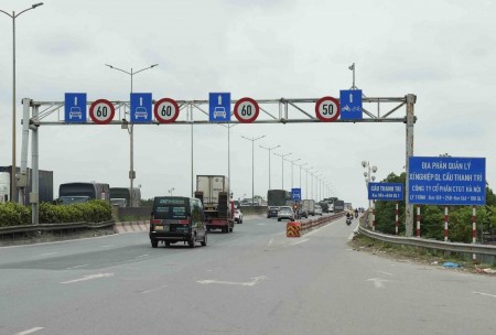 Hà Nội điều chỉnh giao thông cầu Thanh Trì