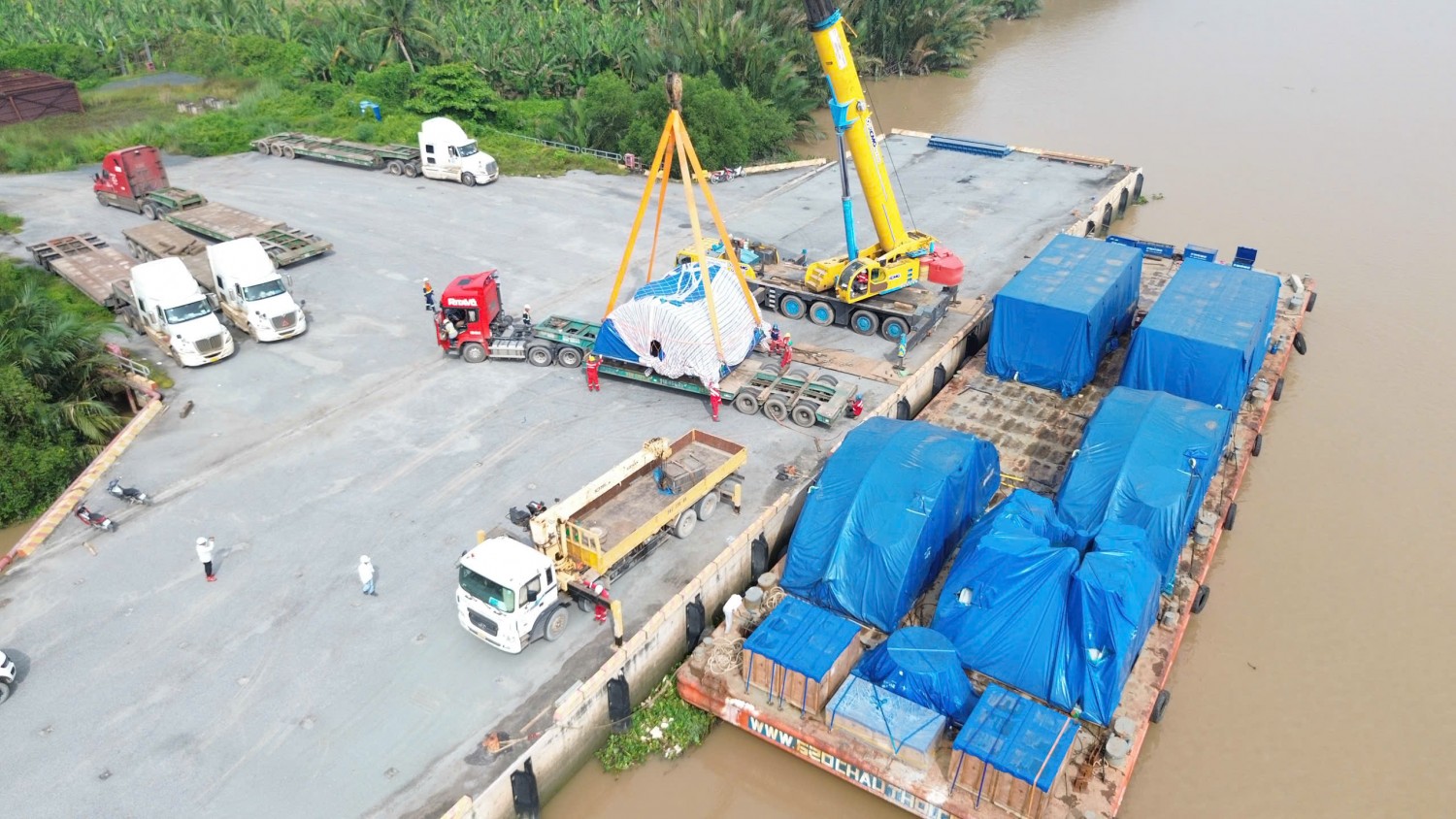 Thiết bị STG đầu tiên về công trường Long Phú 1 Thiết bị STG đầu tiên về công trường Long Phú 1
