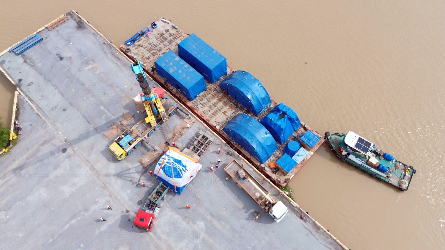 Thiết bị STG đầu tiên về công trường Long Phú 1 Thiết bị STG đầu tiên về công trường Long Phú 1