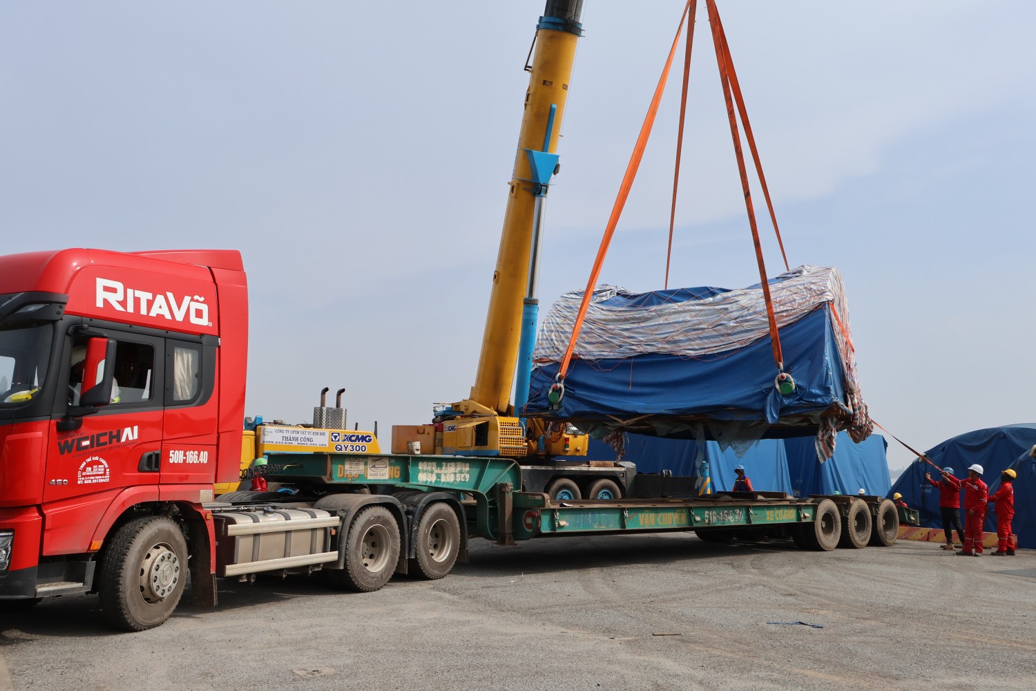 Thiết bị STG đầu tiên về công trường Long Phú 1 Thiết bị STG đầu tiên về công trường Long Phú 1