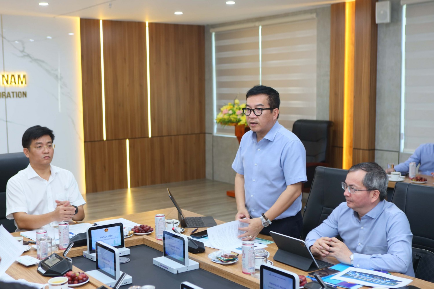 Tổng Giám đốc BSR Nguyễn Việt Thắng cam kết sẽ tiếp tục phối hợp chặt chẽ với các Sở, ban, ngành và địa phương để đẩy nhanh tiến độ Dự án NCMR NMLD Dung Quất