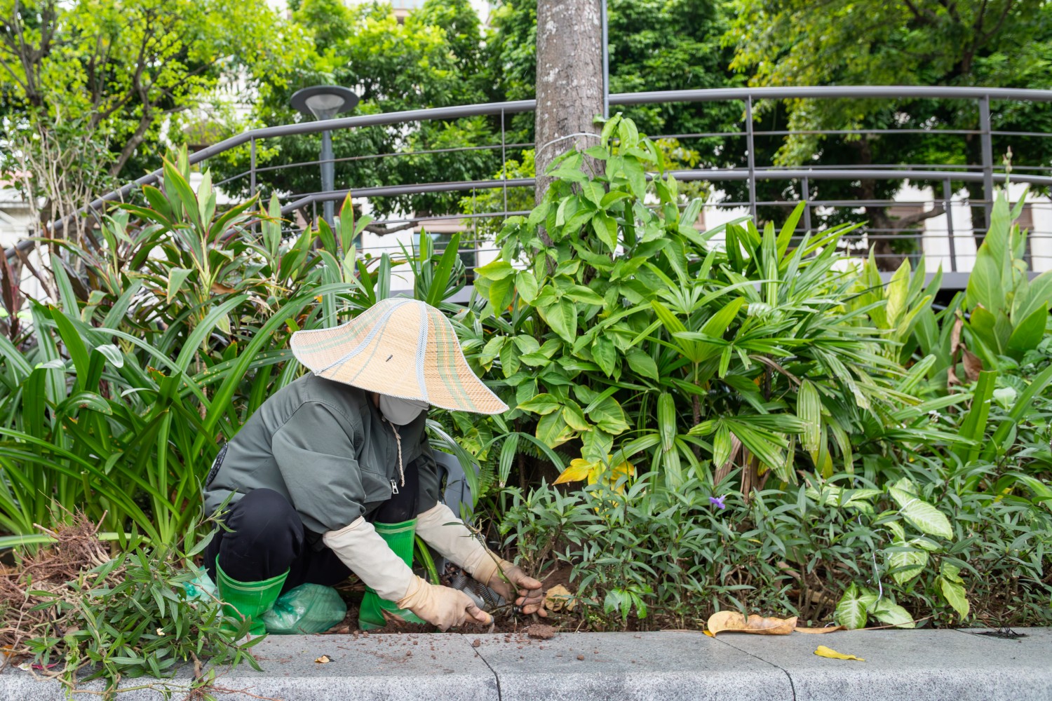 Toàn cảnh cầu cạn cảnh quan sắp hoàn thiện ở Hồ Gươm Cận cảnh “Dải lụa ký ức” bên Hồ Gươm trước ngày mở cửa