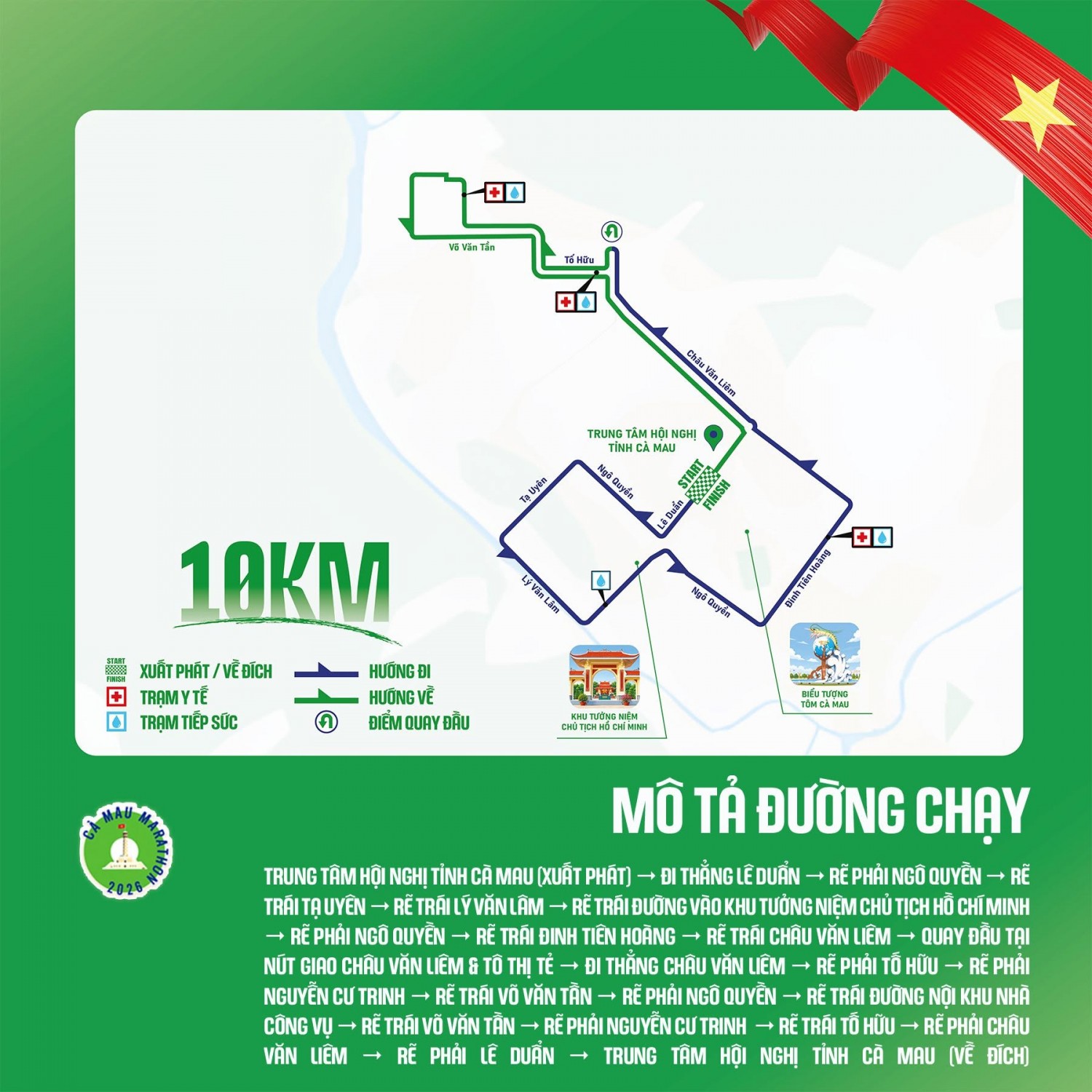 Cà Mau Marathon 2026 - Cúp PETROVIETNAM: 5 cự ly, 5 cách khám phá miền đất cực Nam Tổ quốc