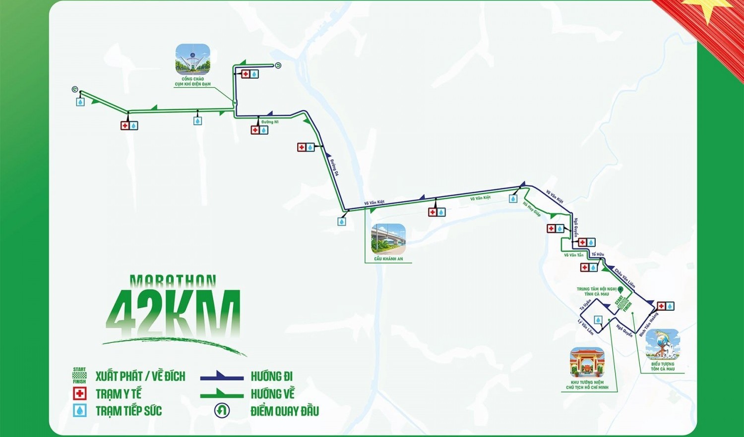 Cà Mau Marathon 2026 - Cúp PETROVIETNAM: 5 cự ly, 5 cách khám phá miền đất cực Nam Tổ quốc