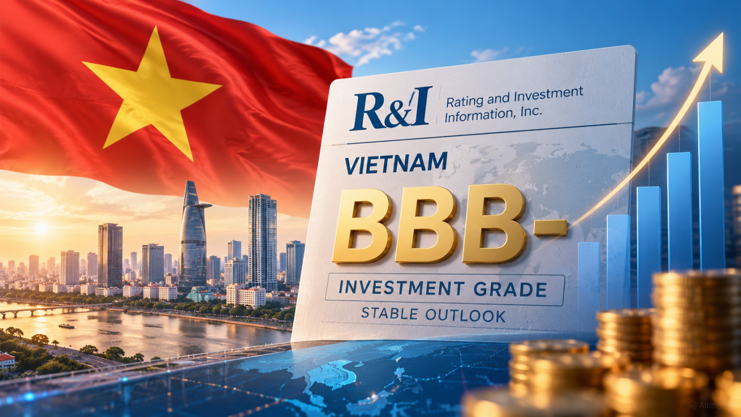 Việt Nam lần đầu đạt mức xếp hạng đầu tư theo đánh giá của R&I Việt Nam lần đầu đạt mức xếp hạng đầu tư theo đánh giá của R&I