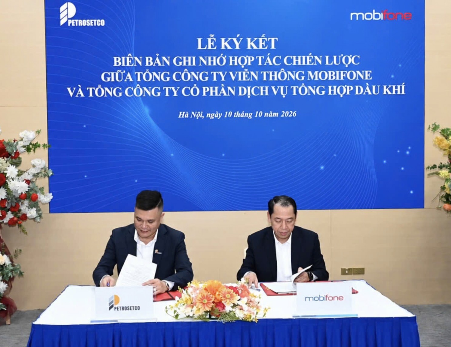 PETROSETCO và MobiFone hợp tác phát huy thế mạnh hệ sinh thái dịch vụ và công nghệ