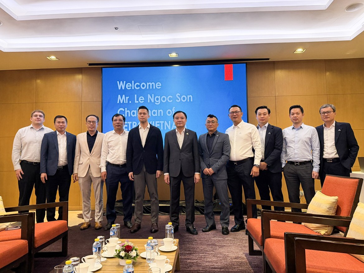 Lãnh đạo PETROVIETNAM, PV Power và PSGC tại buổi làm việc Lãnh đạo PETROVIETNAM, PV Power và PSGC tại buổi làm việc