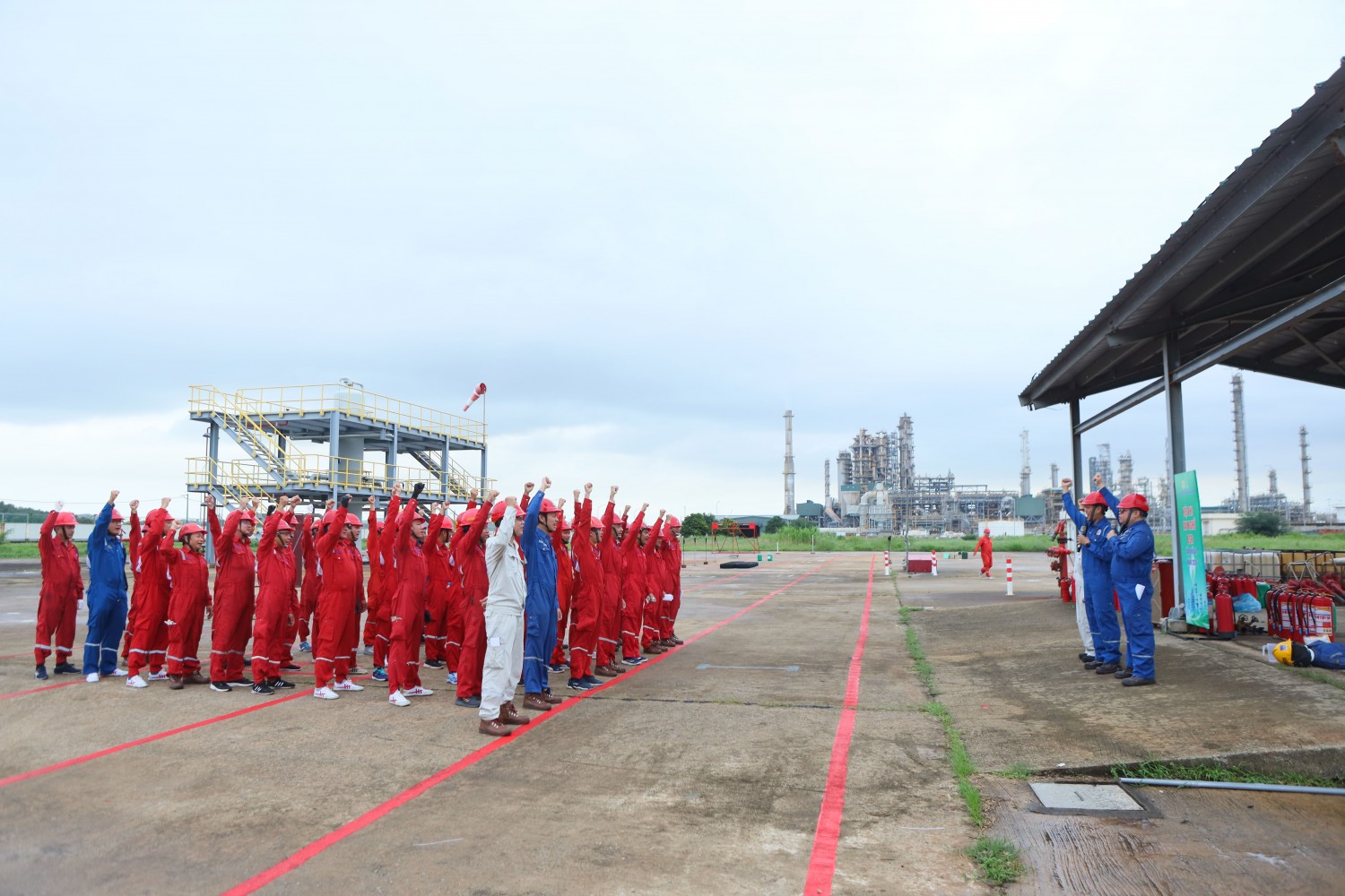 Sôi nổi phần thi PCCC tại Hội thi Tay nghề BSR lần thứ VII
