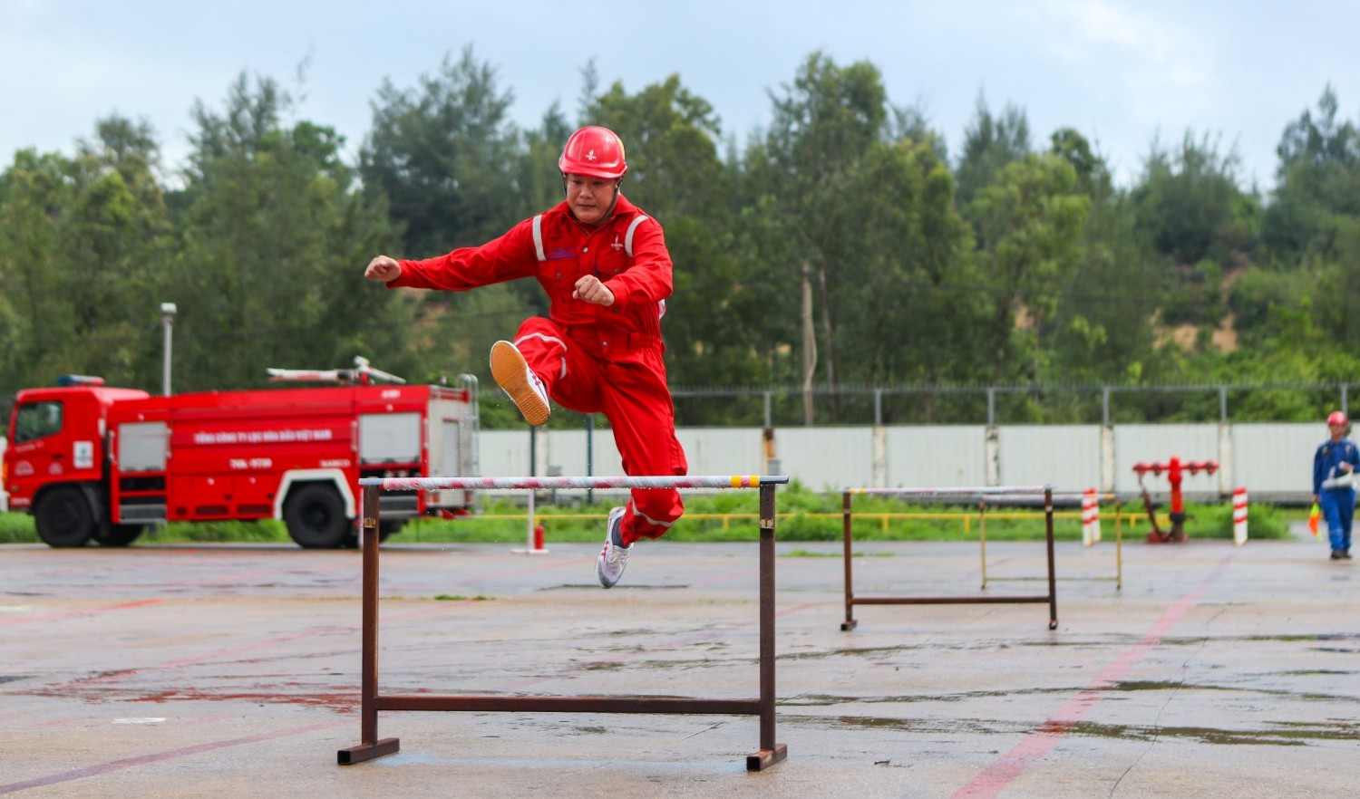 Sôi nổi phần thi PCCC tại Hội thi Tay nghề BSR lần thứ VII