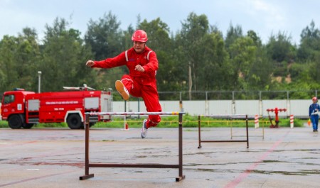 Sôi nổi phần thi PCCC tại Hội thi Tay nghề BSR lần thứ VII