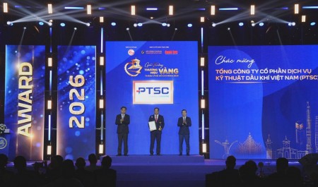 PTSC được vinh danh Thương hiệu Vàng TP HCM năm 2026