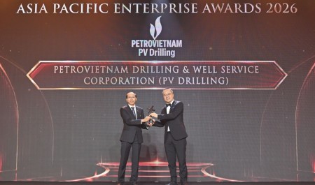 PV Drilling được APEA 2026 vinh danh “Doanh nghiệp quản trị bền vững và minh bạch”