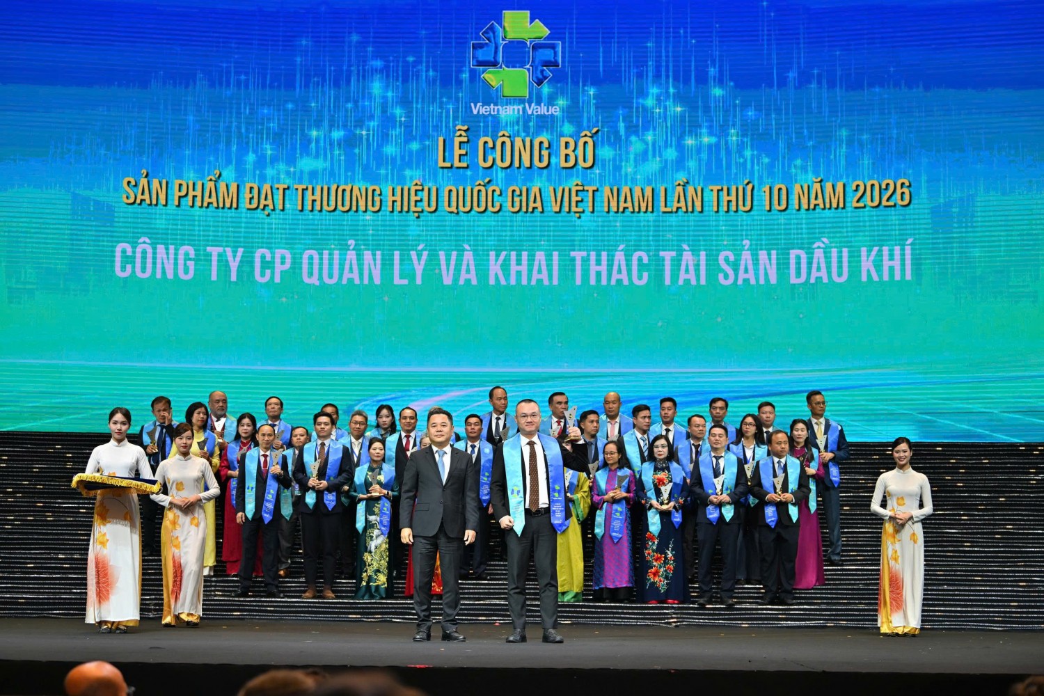6 đơn vị thành viên PETROVIETNAM được vinh danh tại Lễ công bố sản phẩm đạt Thương hiệu quốc gia Việt Nam năm 2026