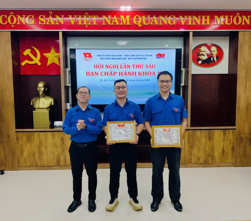 Đổi mới, sáng tạo và trách nhiệm: Tuổi trẻ Vietsovpetro quyết tâm hoàn thành xuất sắc nhiệm vụ năm 2026 Đổi mới, sáng tạo và trách nhiệm: Tuổi trẻ Vietsovpetro quyết tâm hoàn thành xuất sắc nhiệm vụ năm 2026