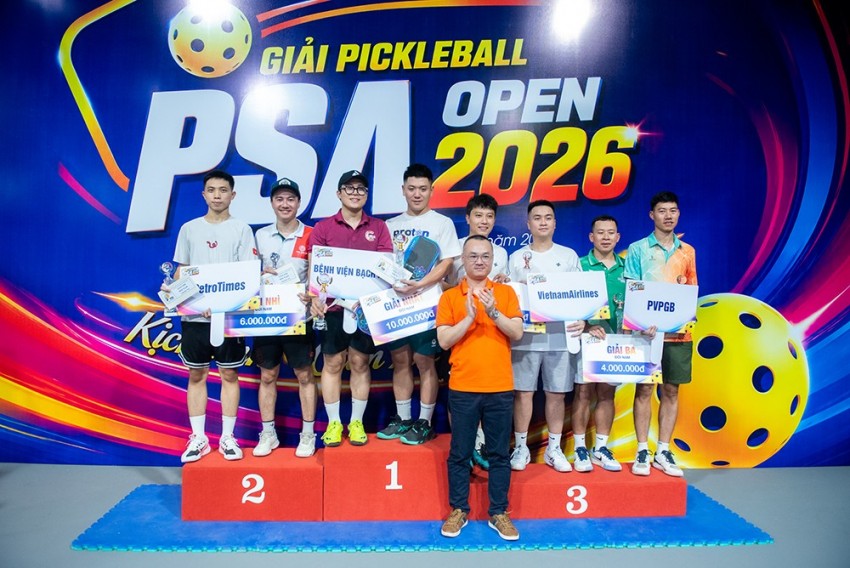 PSA Pickleball Open 2026: Gần 200 vận động viên tranh tài, tăng cường kết nối doanh nghiệp PSA Pickleball Open 2026: Gần 200 vận động viên tranh tài, tăng cường kết nối doanh nghiệp
