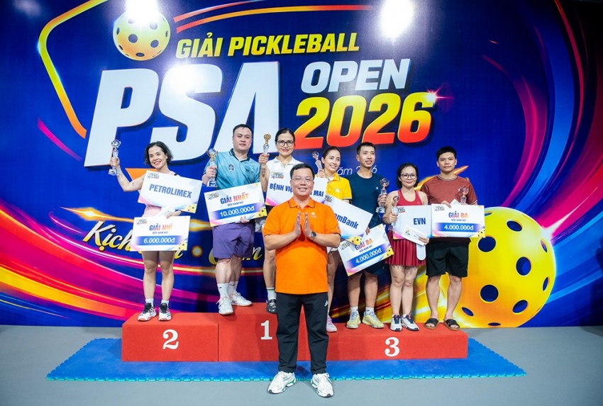 PSA Pickleball Open 2026: Gần 200 vận động viên tranh tài, tăng cường kết nối doanh nghiệp PSA Pickleball Open 2026: Gần 200 vận động viên tranh tài, tăng cường kết nối doanh nghiệp