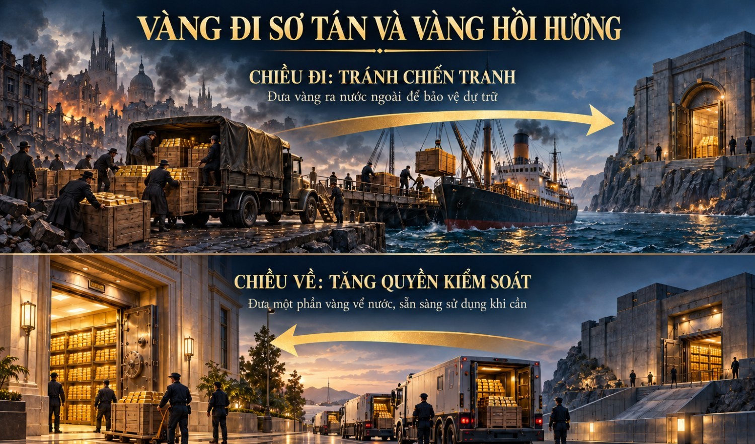 Khi các quốc gia bắt đầu gọi vàng trở về
