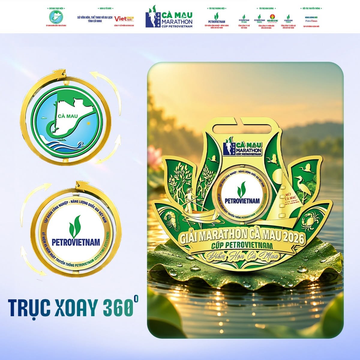 Cà Mau Marathon 2026 - Cúp PETROVIETNAM: Đếm ngược ngày tranh tài tại cực Nam Tổ quốc