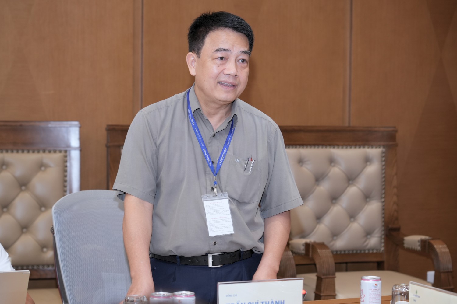 Ông Trần Chí Thành - Viện trưởng VINATOM phát biểu thảo luận tại hội thảo. Ông Trần Chí Thành - Viện trưởng VINATOM phát biểu thảo luận tại hội thảo.