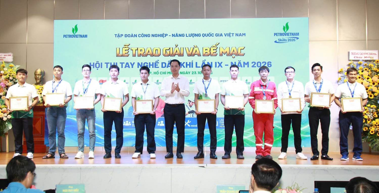 [Chùm ảnh] Vinh danh những “bàn tay vàng” tại Hội thi Tay nghề Dầu khí lần thứ IX