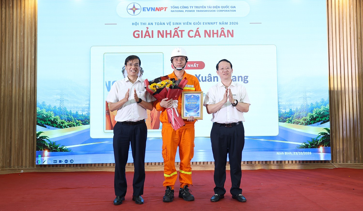 Trò chuyện với người đạt giải Nhất Hội thi ATVSV giỏi EVNNPT năm 2026