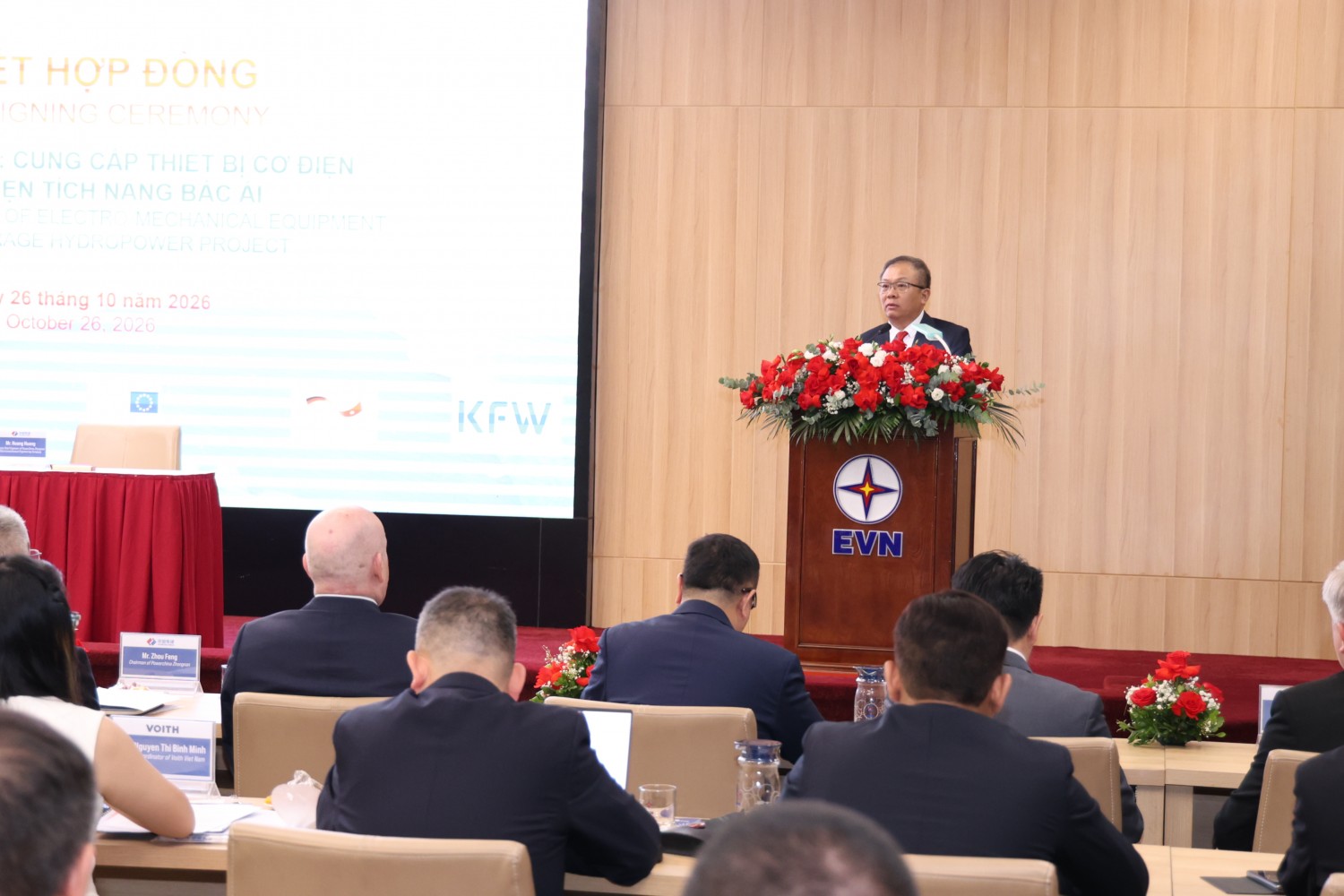 EVN ký hợp đồng cung cấp thiết bị cơ điện dự án Thủy điện tích năng Bác Ái EVN ký hợp đồng cung cấp thiết bị cơ điện dự án Thủy điện tích năng Bác Ái