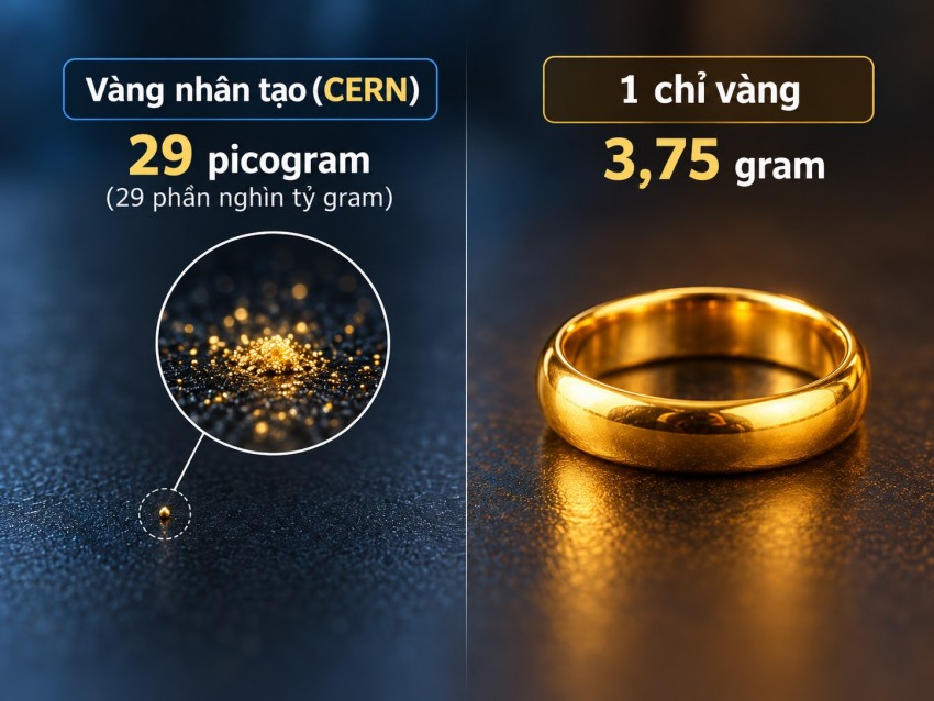 Vàng nhân tạo: Từ 29 phần nghìn tỷ gram đến tham vọng 500 tấn mỗi năm