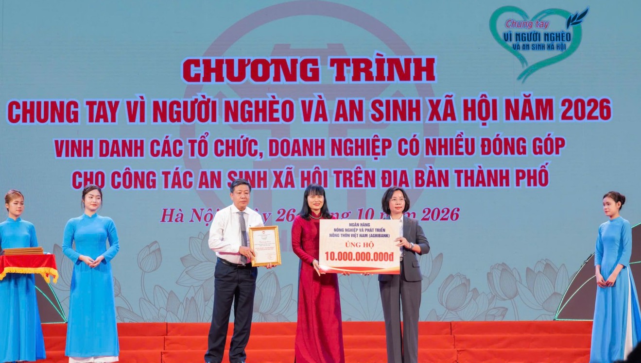 Agribank đồng hành cùng Thủ đô chăm lo an sinh xã hội, vì mục tiêu giảm nghèo bền vững