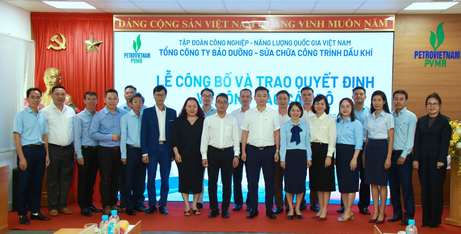 PVMR kiện toàn đội ngũ cán bộ quản lý, phát huy vai trò của nhân sự trẻ PVMR kiện toàn đội ngũ cán bộ quản lý, phát huy vai trò của nhân sự trẻ