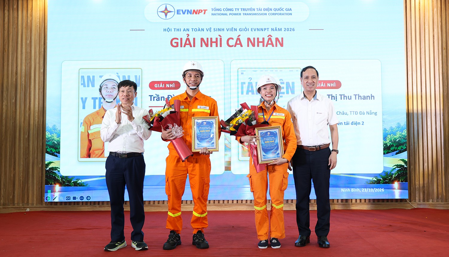 Trò chuyện với chị Trần Thị Thu Thanh: Từ giải Nhì An toàn vệ sinh viên giỏi cấp EVNNPT đến trách nhiệm giữ an toàn