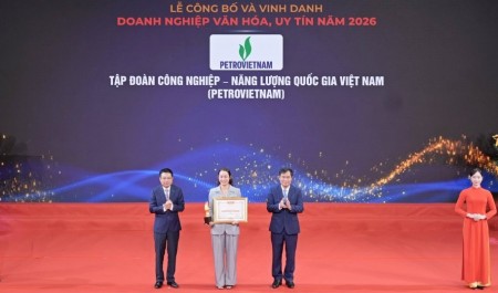 PETROVIETNAM và 6 đơn vị thành viên được vinh danh Doanh nghiệp Văn hóa, Uy tín năm 2026