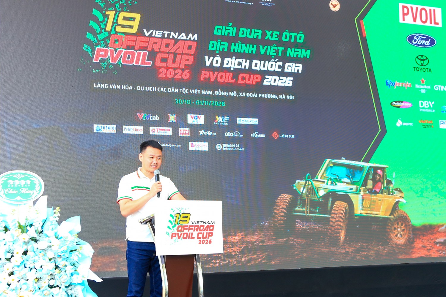 Chính thức khai mạc Giải Đua xe Ô tô Địa hình Việt Nam Vô địch Quốc gia PVOIL Cup 2026