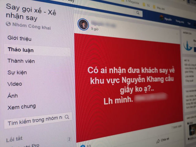 Nở rộ hội nhóm Facebook giúp dân nhậu 