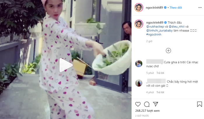 sao viet ngay 272 ngoc trinh mua ro rau nhu phim chuong thach thuc dieu nhi lan vu khac tiep