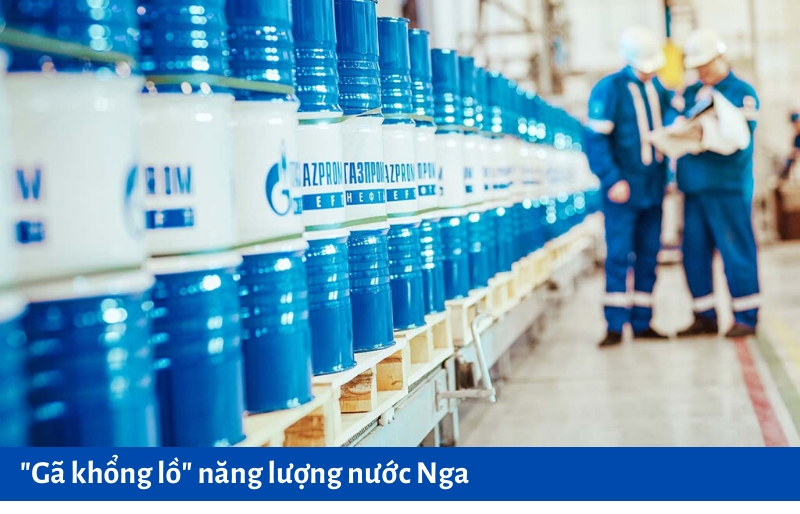 [Infographic] Gazprom - "Gã khổng lồ" năng lượng nước Nga
