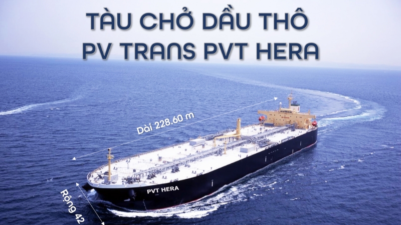 [Infographic] PVT HERA - Tàu chở dầu thô trọng tải lớn thứ 2 ở Việt Nam