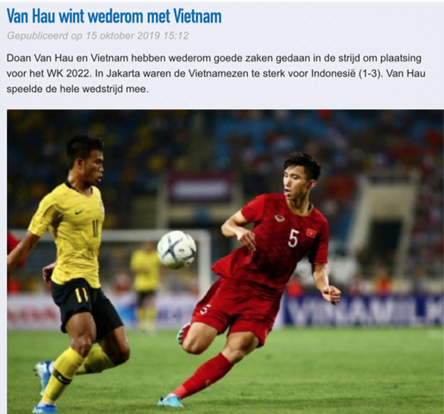 clb heerenveen doi tuyen viet nam qua manh so voi indonesia