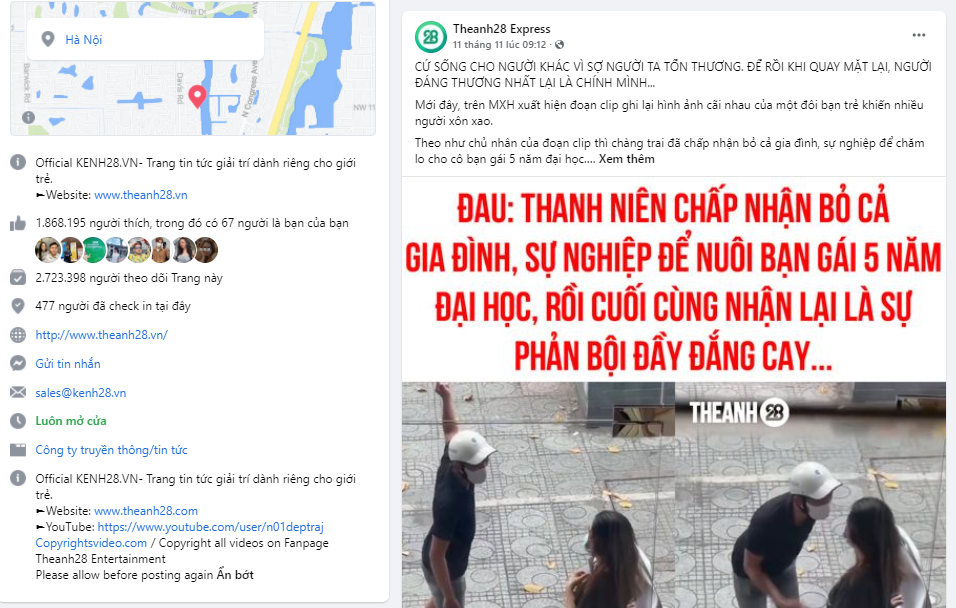 Cập nhật tin tức liên tục, chính xác cùng nhiều thông điệp ý nghĩa qua Fanpage Theanh28 Express