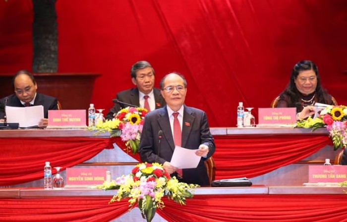 chum anh dai hoi dang xii thao luan cac van kien tai hoi truong