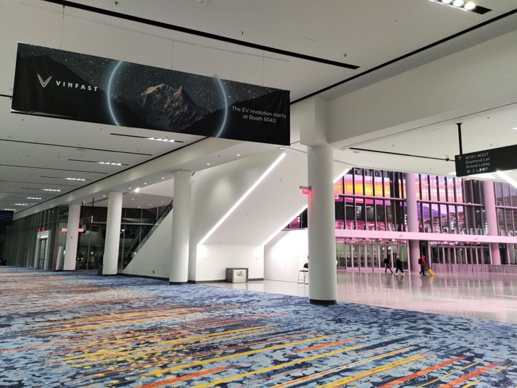 Hình ảnh VinFast phủ sóng tại Las Vegas CES 2022 tràn ngập hình ảnh của hãng xe đến từ Việt Nam - VinFast