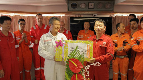 Mừng xuân trên Tàu FPSO Armada TGT 1