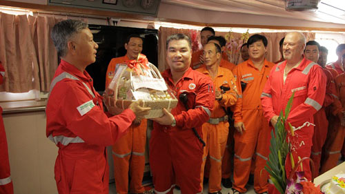 Mừng xuân trên Tàu FPSO Armada TGT 1