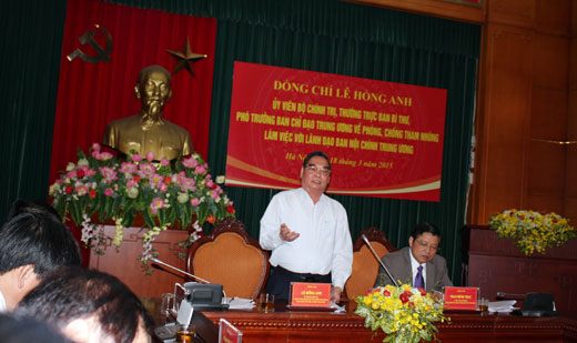 “Loại bỏ đối tượng cơ hội tham nhũng tham gia vào các cơ quan lãnh đạo”